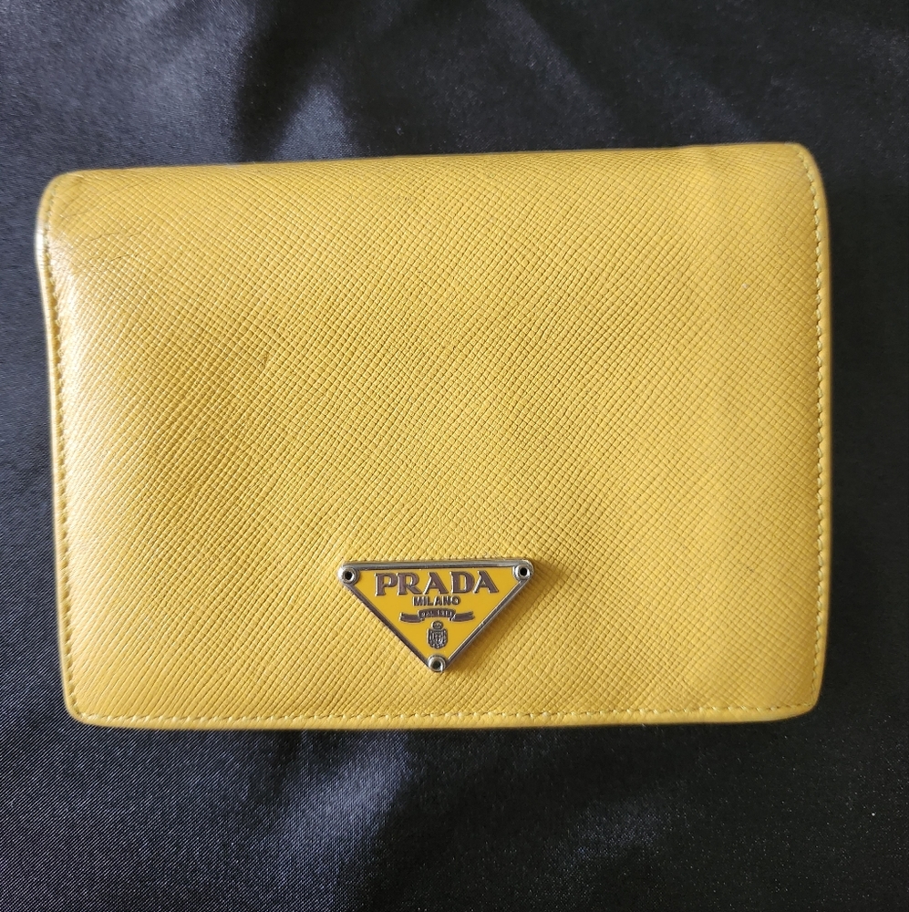 Prada Small Gold Card Wallet